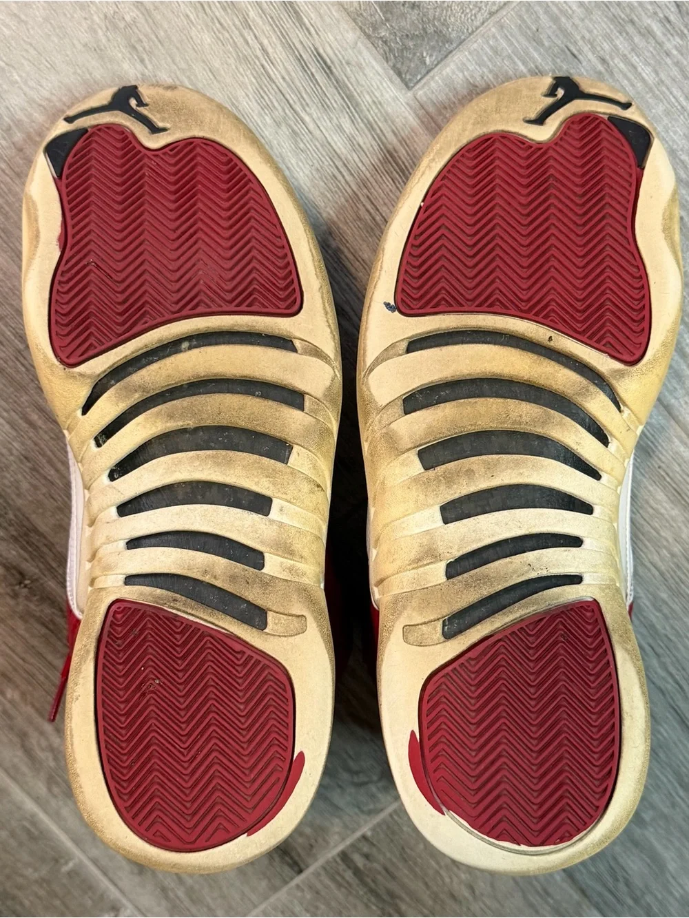 Nike Air Jordan 12 Retro Shoes Men’s 10.5 Gym Red White Sneakers 130690-600